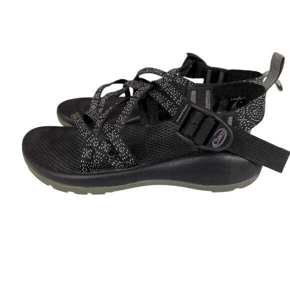 Chaco Kids Adjustable Strappy Athletic Sandals Black Size 2 - Picture 2 of 6
